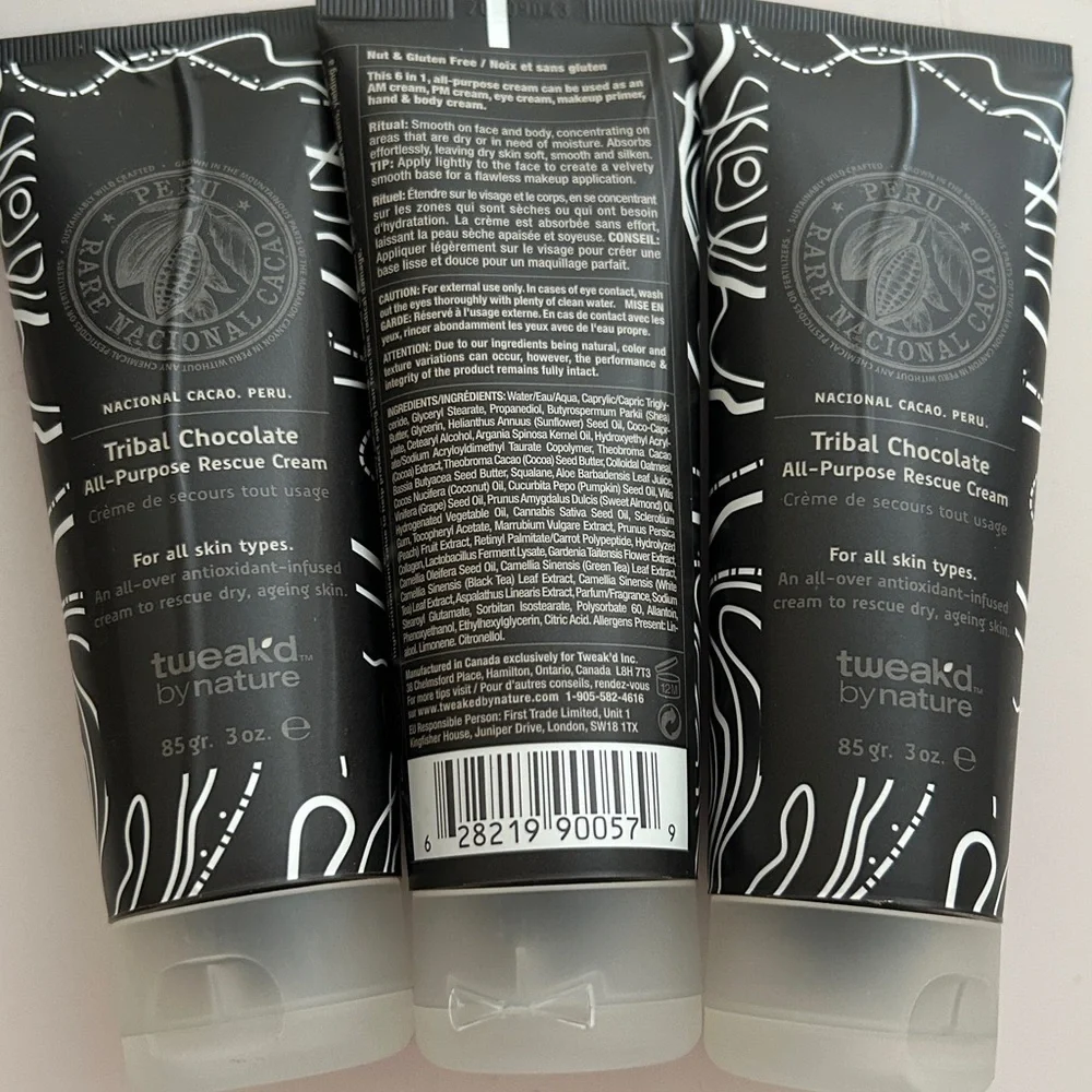 Tweak’d Tribal Chocolate All-Purpose Rescue Cream TRIO | 3 oz. each | SEALED